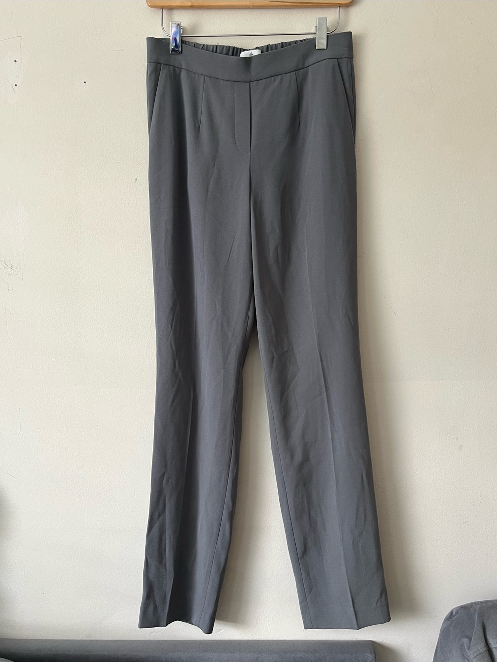 Babaton Conan Tall Long Gray Dress Pants - Classic Straight Fit